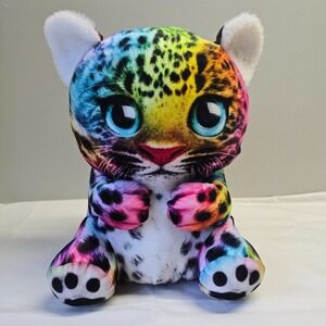 Wild Alive Ana‎ the Leopard Plush 12” Rainbow Big Eyes Stuffed Animal 2020